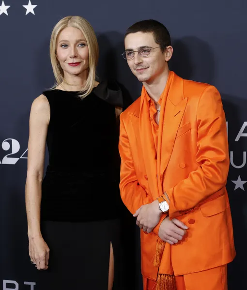 Гвинет Пэлтроу и Тимоти Шаламе на премьере