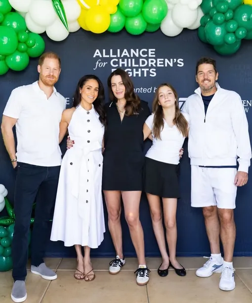 Принц Гарри и Меган Маркл с семьей Джорджа Зайфена