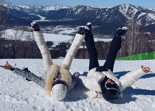 Татьяна Навка и Жасмин на курорте