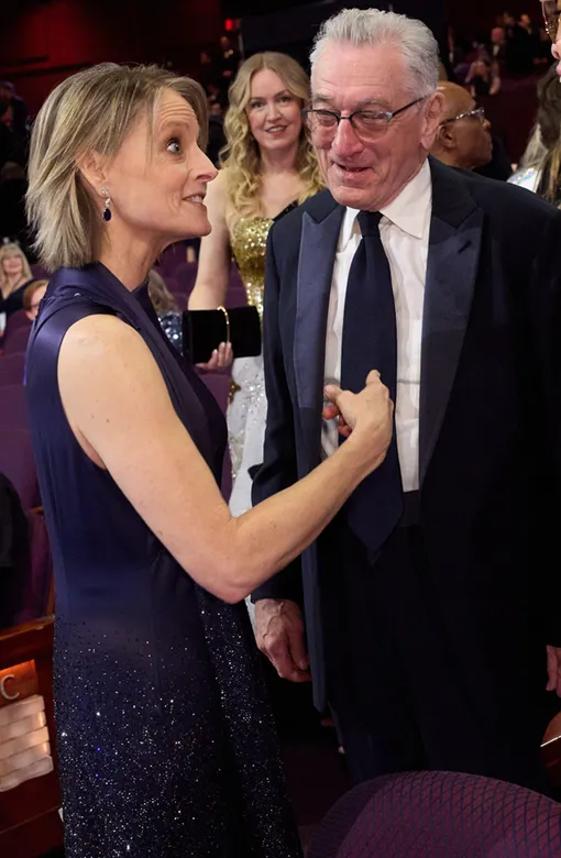 Джоди Фостер и Роберт Де Ниро на «Оскаре» в 2024 году