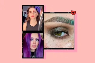 Цветные брови, блестки и эффект акварели: как выделиться в Новый год и не пожалеть об этом