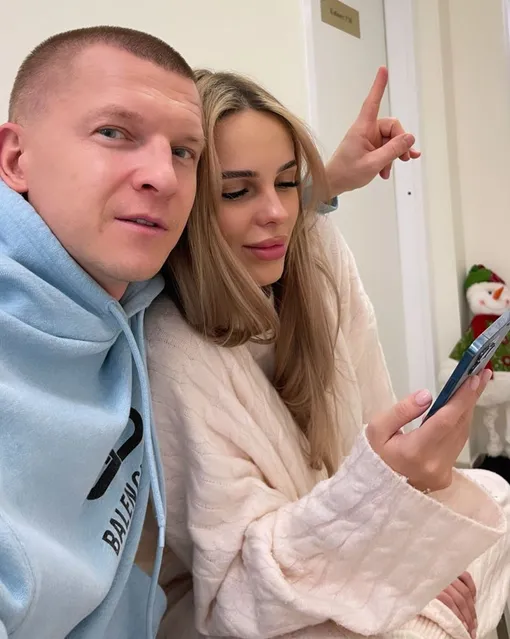 Ханна с мужем Пашу на УЗИ Ханна с мужем Пашу на УЗИ