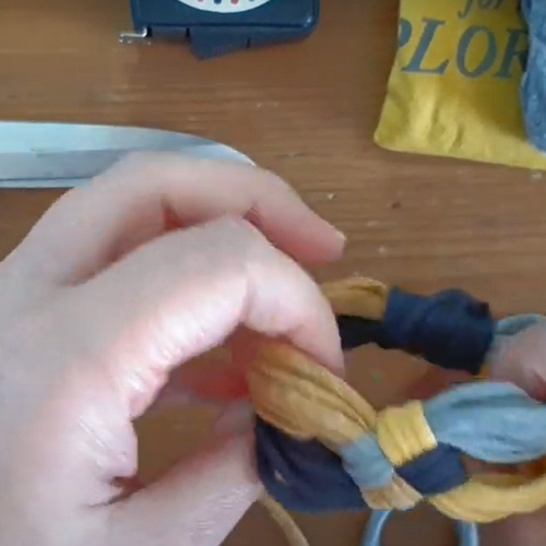 Bracelet from an old T-shirt