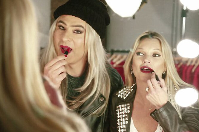Кейт Мосс и Дэвид Уоллиамс в рекламной кампании Rimmel Кейт Мосс и Дэвид Уоллиамс в рекламной кампании Rimmel