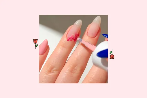 Ногти-розочки: как сделать этот цветочный маникюр на весну простой техникой шлепков Ногти-розочки: как сделать этот цветочный маникюр на весну простой техникой шлепков