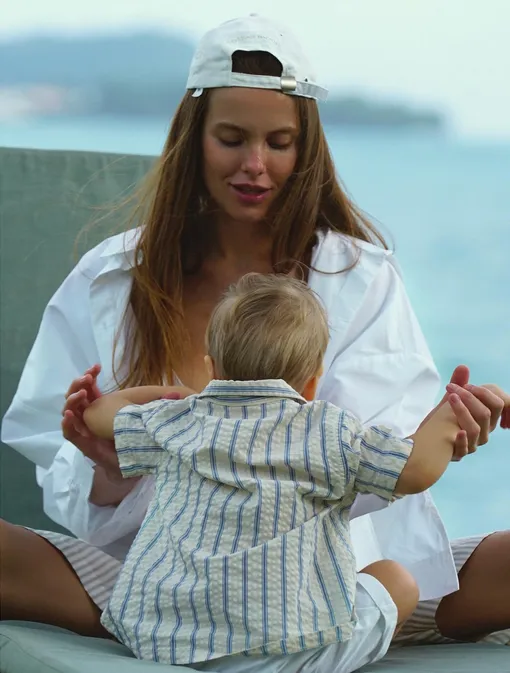 Дарья Клюкина с сыном