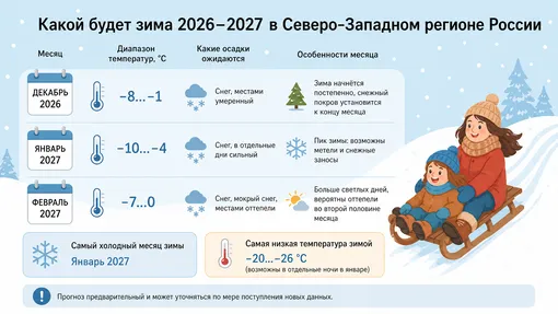 зима 2026 2027 северо-запад России зима 2026 2027 северо-запад России