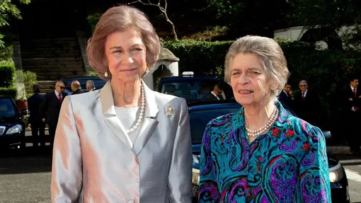 Испанская королева София и принцесса Греческая и Датская Ирина