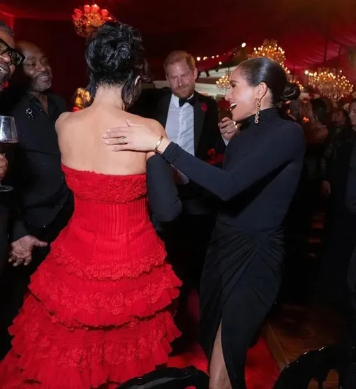 Герцоги Сассекские на вечеринке Крис Дженнер