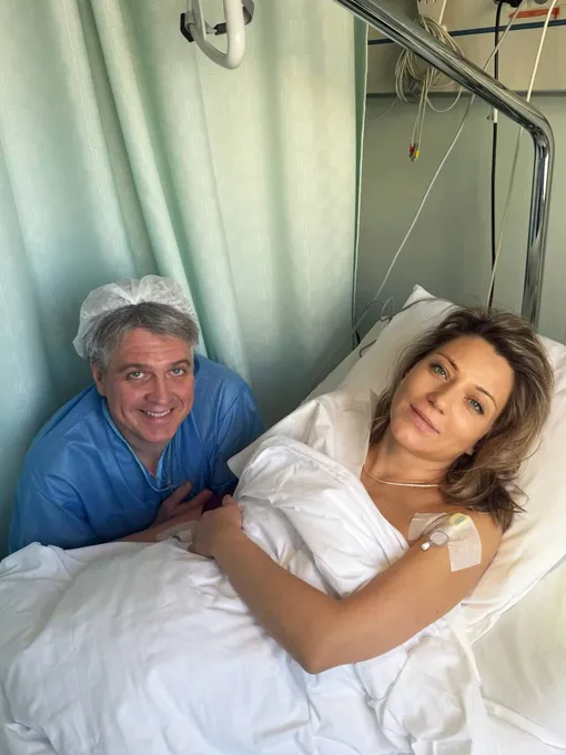 Денис Матросов и Оксана Рудич‑Каструбина после родов