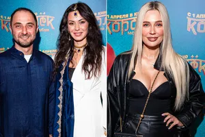 Демис Карибидис с женой, Наталья Рудова, Екатерина Шкуро и другие звезды на премьере комедии «Королёк моей любви» Демис Карибидис с женой, Наталья Рудова, Екатерина Шкуро и другие звезды на премьере комедии «Королёк моей любви»