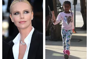 Шарлиз Терон продолжает наряжать сына как девочку и заплетать ему косы Шарлиз Терон продолжает наряжать сына как девочку и заплетать ему косы