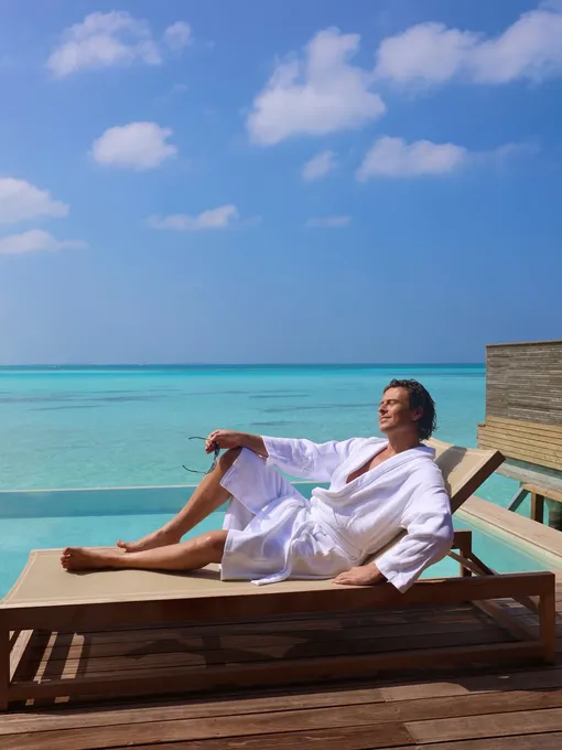 Певец отдохнул на Мальдивских островах