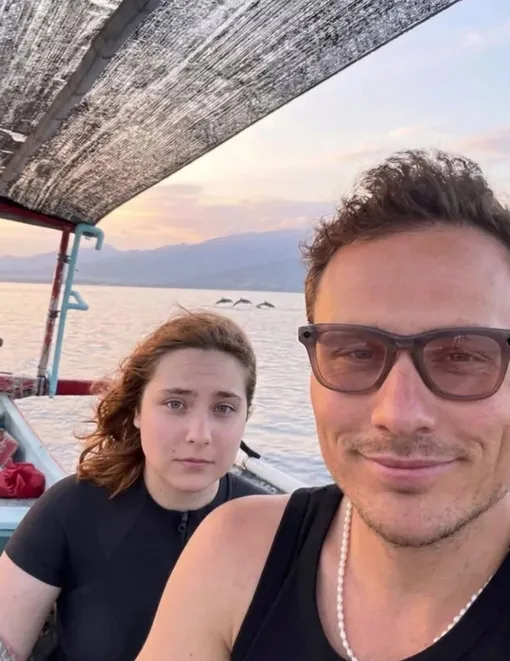 Максим Скрябин с дочерью от Светланы Пермяковой