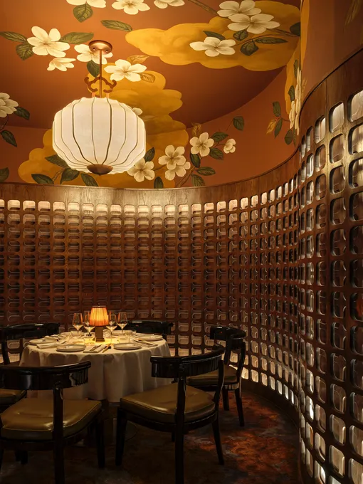 Расписанные потолки в ресторане Kaifuso Расписанные потолки в ресторане Kaifuso