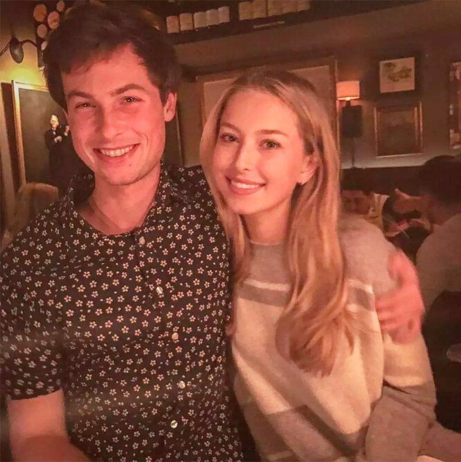 Reid with his sister