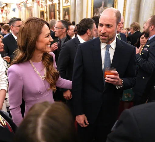 Кейт Миддлтон и принц Уильям на приеме