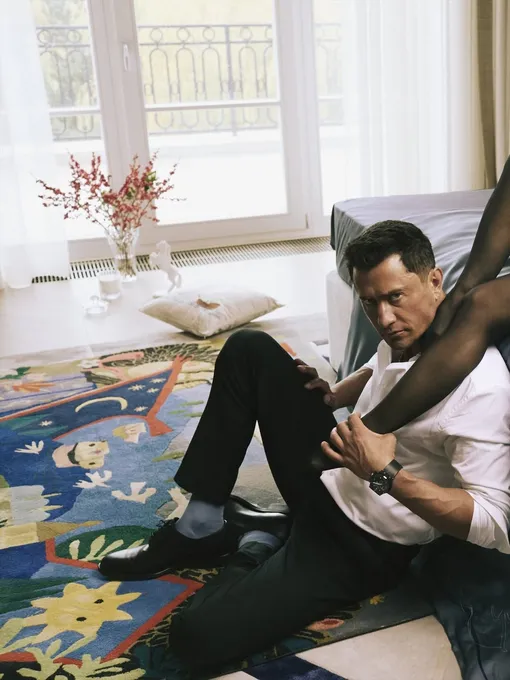 Павел Прилучный с женой