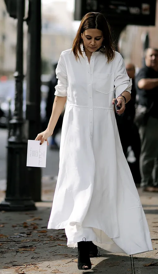 модное платье рубашка с чем носить фото