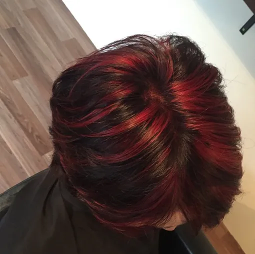 окрашивание волос для брюнеток фото