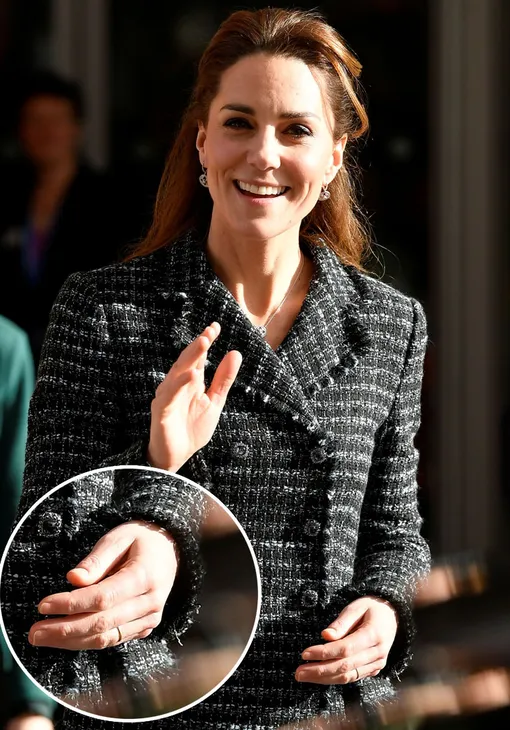 Кейт ограничилась обычным обручальным кольцом