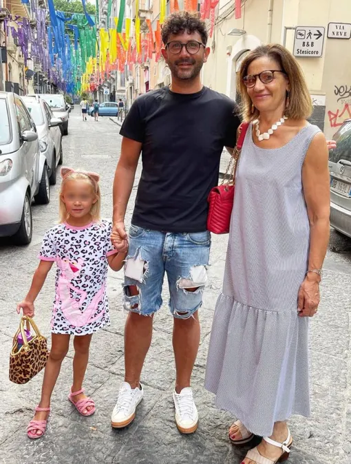 Саша с Джузеппе Ночерино и его мамой Викторией