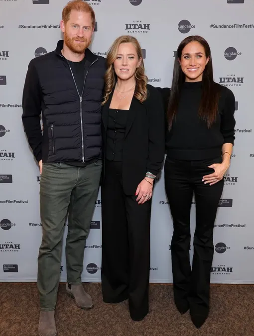 Принц Гарри и Меган Маркл с Эми Редфорд