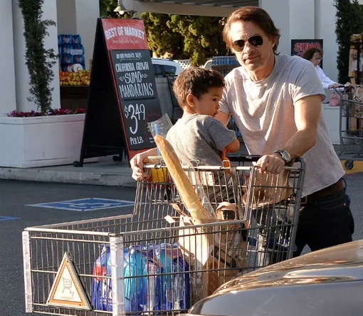 Оливье Мартинес с сыном