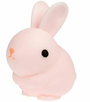 Игрушка-антистресс 1TOY Крутой замес 1TOY «Зайка ушастик», розовый