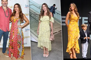 Как носить платья с цветочным принтом: романтический стиль Софии Вергара