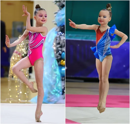 Милана и Ева три года занимаются гимнастикой