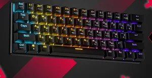 Клавиатура механическая с подсветкой, механическая игровая клавиатура с подсветкой, Red Switch , черная
