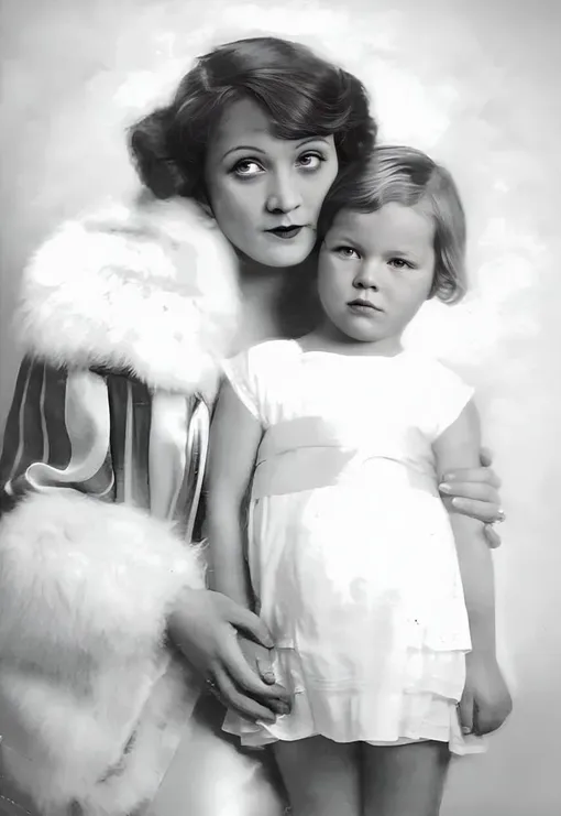 Марлен Дитрих и ее дочь Мария Рива Марлен Дитрих и ее дочь Мария Рива
