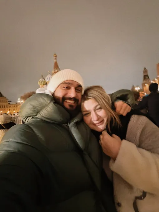 Jony с мамой на Красной площади