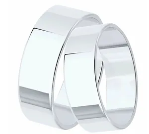 Кольцо обручальное Diamant online, серебро, 925 проба, родирование