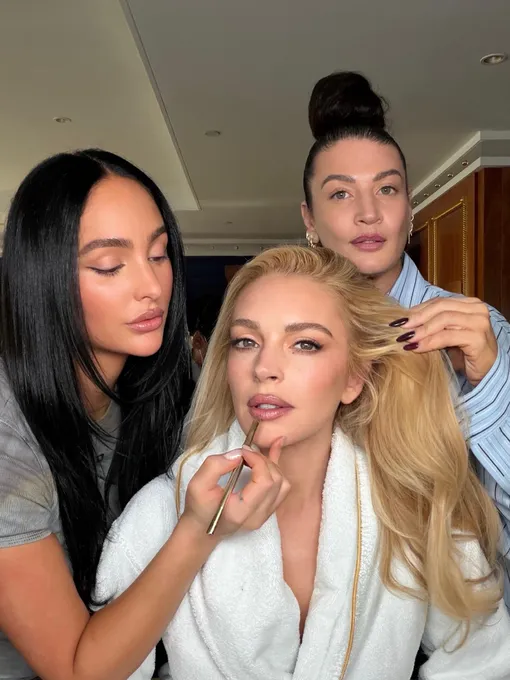 Линдси Лохан в гримерке Линдси Лохан в гримерке