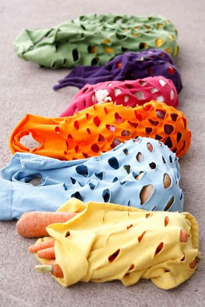 String bag from an old T-shirt