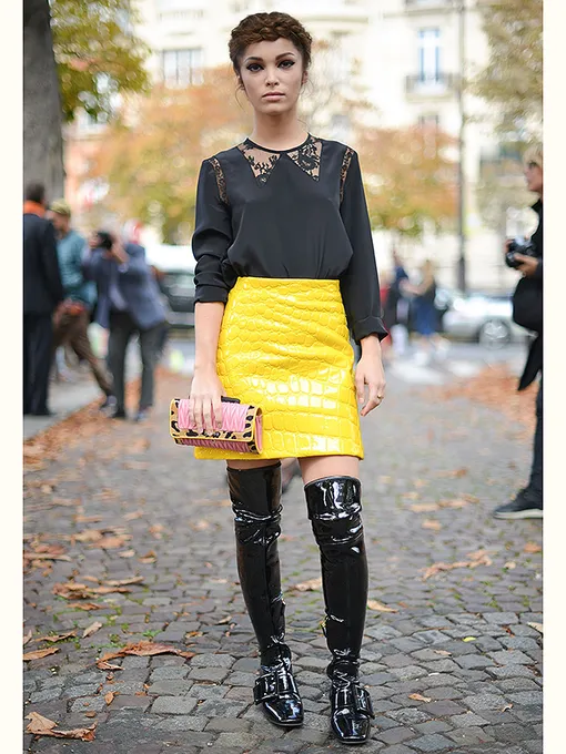 образы с кожаной юбкой образы с кожаной юбкой