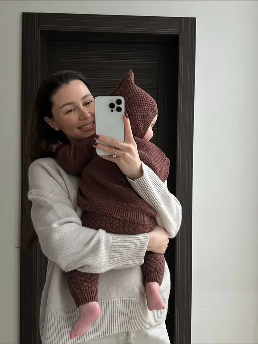 Анна Заворотнюк с сыном Марселем