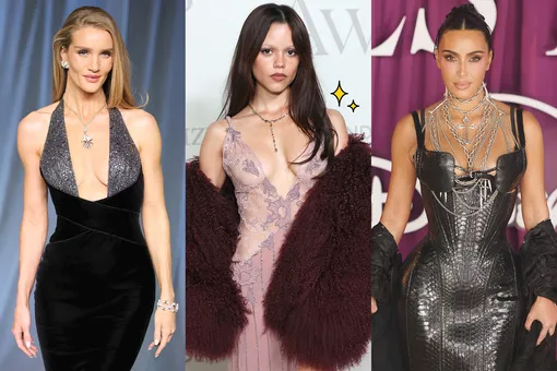 Платье-флаг, много кожи, перья и декольте: лучшие образы звезд за месяц Платье-флаг, много кожи, перья и декольте: лучшие образы звезд за месяц