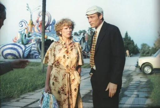 Людмила Гурченко и Александр Михайлов на съемках фильма «Любовь и голуби»