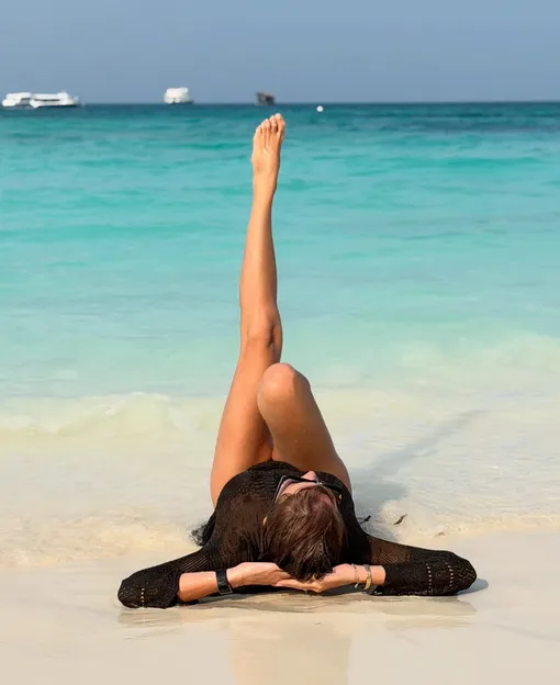 Полина Диброва на Мальдивах