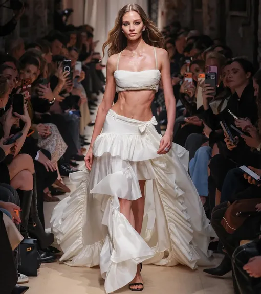 Алеся Кафельникова на подиуме