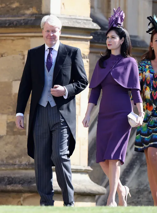 Чарльз и Карен Спенсеры на свадьбе принца Гарри и Меган Маркл