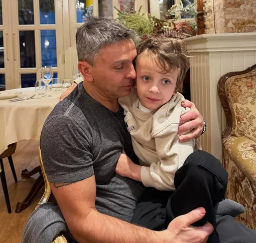 Леонид Барац и его сын Марк