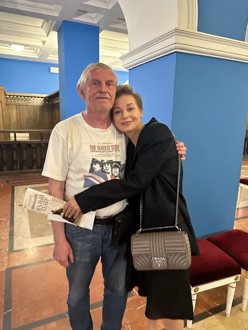 Кристина Асмус с папой Кристина Асмус с папой