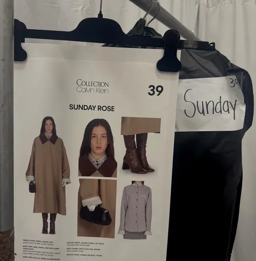 Сандэй Роуз стала моделью на показе Calvin Klein