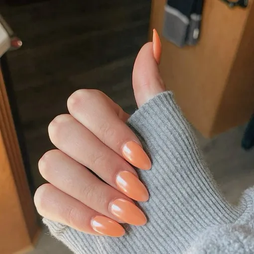 оранжевый весенний маникюр 2025 оранжевый весенний маникюр 2025