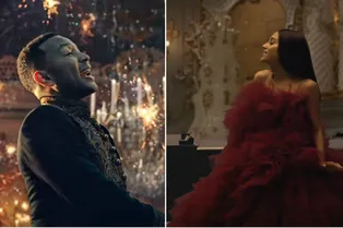 Ариана Гранде и Джон Ледженд в волшебном клипе к фильму «Красавица и чудовище»