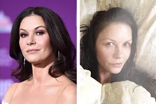47-летняя Кэтрин Зета-Джонс показала утреннее селфи без макияжа